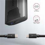 Axagon EEM2-GTS USB-C 3.2 Gen 2, M.2 NVMe SSD THIN SCREWLESS box