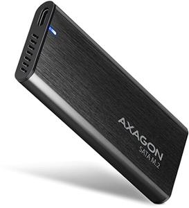 Axagon EEM2-SBC, USB-C 3.2 Gen 2 - M.2 SATA SSD kovový RAW box