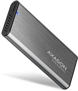 Axagon EEM2-SG2, USB-C 3.2 Gen 2 - M.2 NVMe & SATA SSD kovový RAW box
