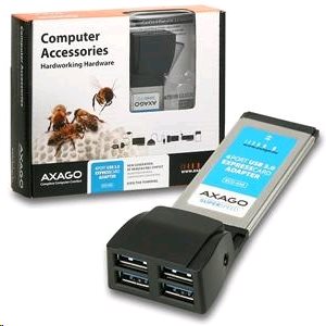 AXAGON ExpressCard/34 adapter 4x USB3.0