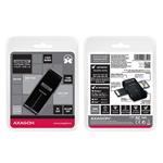 AXAGON externá čítačka kariet USB 2.0, čierna