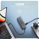 AXAGON HMC-5H8K, multi portový USB-C hub, 2x USB-A, USB-C, HDMI, PD 100W