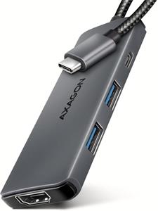 AXAGON HMC-5H8K, multi portový USB-C hub, 2x USB-A, USB-C, HDMI, PD 100W