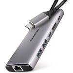 Axagon HMC-6G2L,6-in-1 Hub, USB-C 10 Gbps, 100W