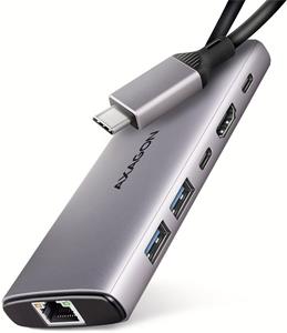 Axagon HMC-6G2L,6-in-1 Hub, USB-C 10 Gbps, 100W