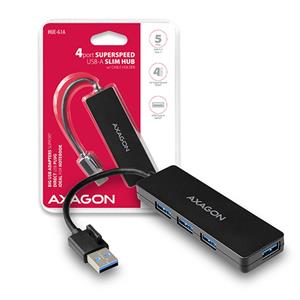 AXAGON HUE-G1A, 4x USB 3.2 Gen 1 SLIM hub