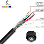 AXAGON kábel USB 2.0 na micro USB M/M, prepojovací, 3,0m, čierny