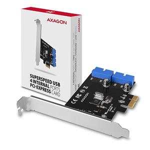 AXAGON PCEU-034VL PCIe adaptér , 4x USB3.2