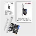Axagon PCEU-232VLS, PCIe radič
