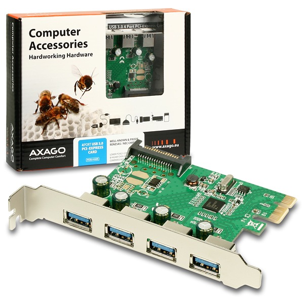 AXAGON PCEU-430R, PCIe karta
