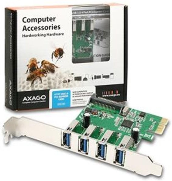 AXAGON PCEU-43R, PCIe karta
