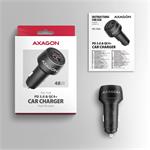 Axagon PWC-PQ48, nabíjačka do auta 48W, výstup USB-A+USB-C
