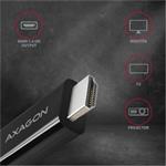 AXAGON redukcia RVC-HI14C, USB-C -> HDMI, káblová 1,8m