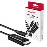 AXAGON redukcia RVC-HI14C, USB-C -> HDMI, káblová 1,8m
