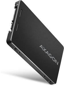 Axagon RSS-M2B, SATA - M.2 SATA SSD, interný 2.5" ALU box, čierny