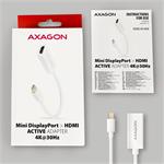 Axagon RVDM-HI14NW, Mini DisplayPort - HDMI 1.4, redukcia / adaptér, biela