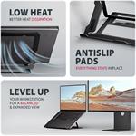 Axagon STND-LAB, hliníkový stojan pre notebooky 10"-17.3", čierny