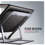 Axagon STND-LAG, hliníkový stojan pre notebooky 10"-17.3", sivý