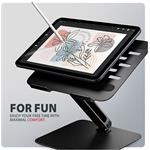 Axagon STND-LQB, hliníkový HQ stojan pre notebooky 10"-17.3", čierny