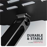 Axagon STND-LQB, hliníkový HQ stojan pre notebooky 10"-17.3", čierny