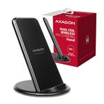 AXAGON WDC-S10D, stojanová bezdrôtová rychlonabíjačka, Qi 5/7.5/10W