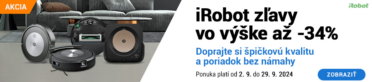 Až -34% zľavy na iRobot vysávače