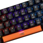 Baracuda DOLPHIN, herná mechanická klávesnica, US, červený switch, čierna