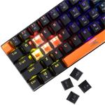 Baracuda DOLPHIN, herná mechanická klávesnica, US, červený switch, čierna