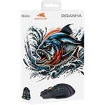 Baracuda PIRANHA, herná myš, čierna