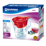 BARRIER Twist filtračná kanvica na vodu, červená