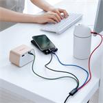 Baseus 4in1 kábel USB na 2x Lightning + Type-C + Micro 1,2m, čierny, (rozbalené)