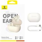 Baseus Bass 15 Clip Open Ear, bluetooth slúchadla, biele
