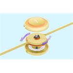 Baseus Bright Mirror 2, 3in1 kábel USB na USB-C + Micro + Lightning, 1,1m, žltý