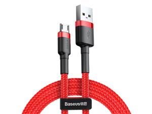 Baseus Cafule kábel micro USB M/M 2.4A 1,0m, červeno-čierny