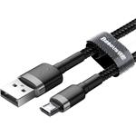 Baseus Cafule kábel micro USB M/M 2.4A 1,0m čierno-sivý