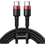 Baseus Cafule kábel USB-C 100W, 2,0m, čierno-červený
