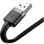 Baseus Cafule kábel USB na Lightning 1.5A 2,0m čierno-sivý