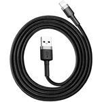 Baseus Cafule kábel USB na Lightning 1.5A 2,0m čierno-sivý