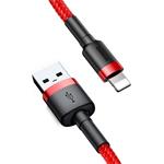 Baseus Cafule kábel USB na Lightning 2.4A 0,5m, červeno-čierny