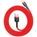 Baseus Cafule kábel USB na Lightning 2.4A 0,5m, červeno-čierny