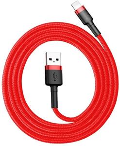 Baseus Cafule kábel USB na Lightning 2.4A 0,5m, červeno-čierny
