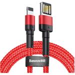 Baseus Cafule kábel USB na Lightning 2.4A 1,0m červený