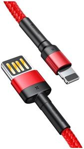 Baseus Cafule kábel USB na Lightning 2.4A 1,0m červený