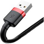 Baseus Cafule kábel USB na Lightning 2.4A 1,0m, čierno-červený