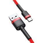 Baseus Cafule kábel USB na USB-C 2A 3,0m, červený