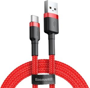 Baseus Cafule kábel USB na USB-C 2A 3,0m, červený