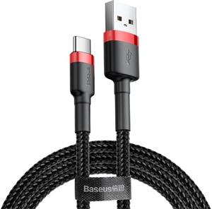 Baseus Cafule kábel USB na USB-C 2A, 3,0m čierno-červený