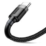 Baseus Cafule kábel USB na USB-C 2A 3,0m, čierno-sivý