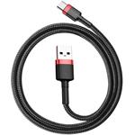 Baseus Cafule kábel USB na USB-C 3A 0,5m, čierno-červený