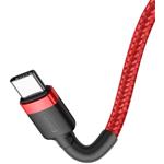 Baseus Cafule Series kábel USB-C 60W, 1,0m, červeno-čierny